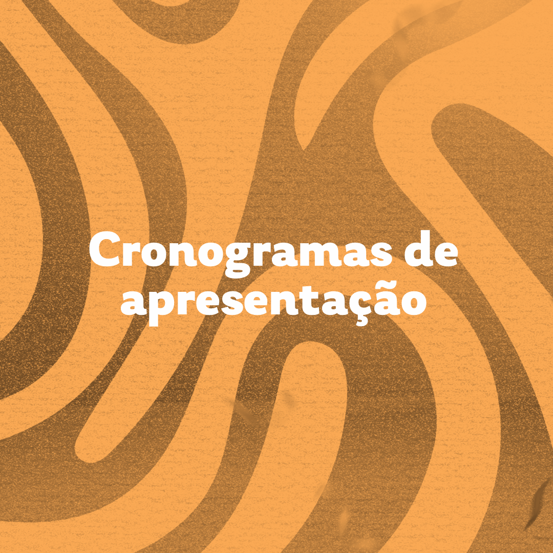 Cronogramas de apresentação